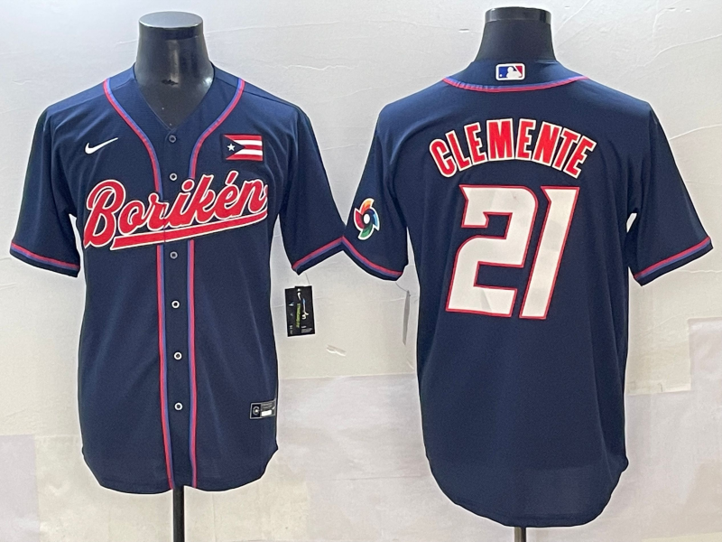 Men Houston Astros #21 Clemente blue MLB Nike 2025 jersey style 5